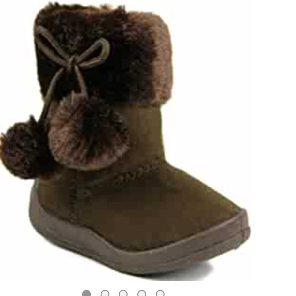 Kali girls Bany Flat Pom Pom ankle boots